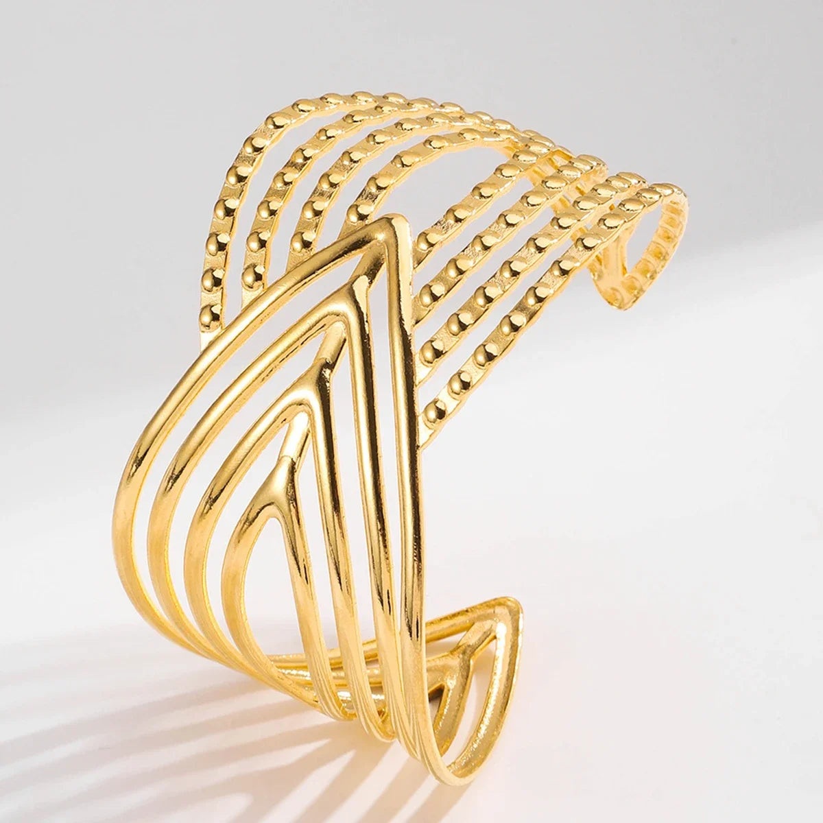 Geometric Statement Bangle