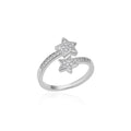 Celestial Star Wrap Ring - Gold Tone Plated with Zircon