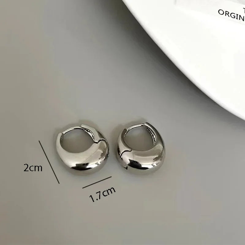 earring Aura Polished Hoops