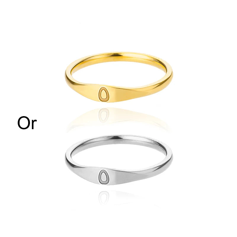 Minimalist Initial Signet Ring - Personalized Gold & Silver Letter Rings