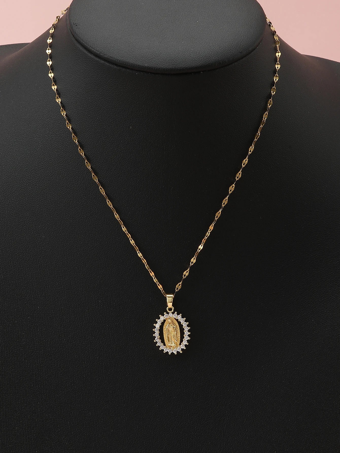 Luxury Gold Plated Multicolor CZ Pendant - Vintage Charm Necklace