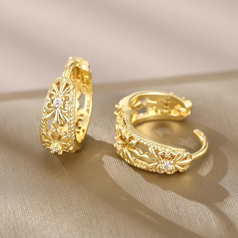 Filigree Royal Hoops