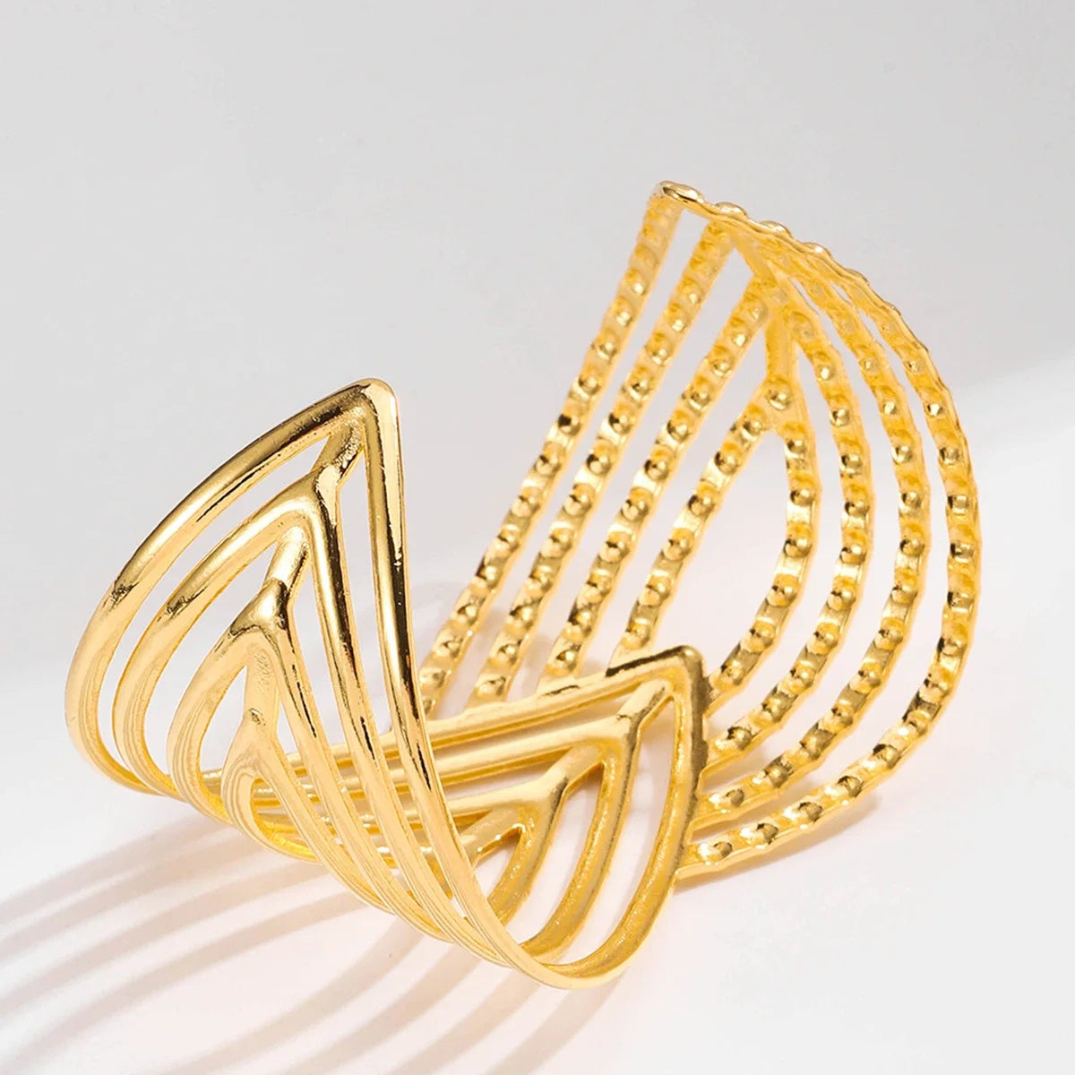 Geometric Statement Bangle