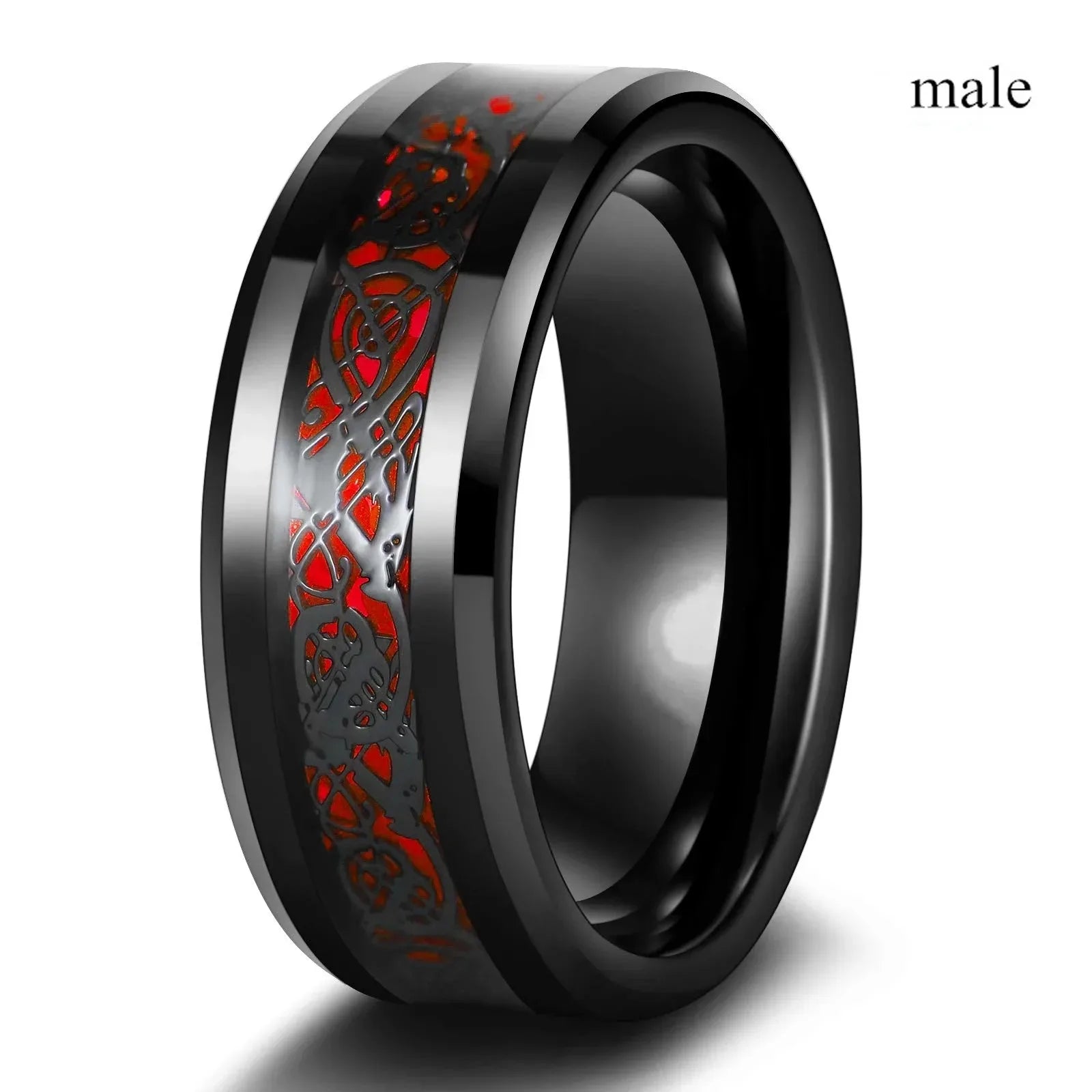 Romantic Women Heart Blue Rings