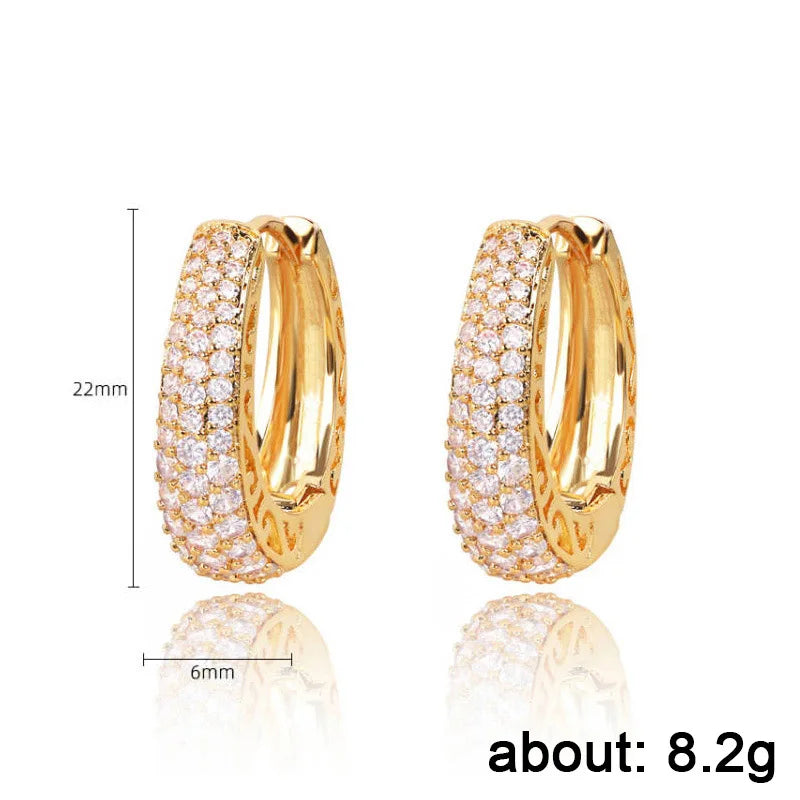 Royal Pave Hoop Earrings