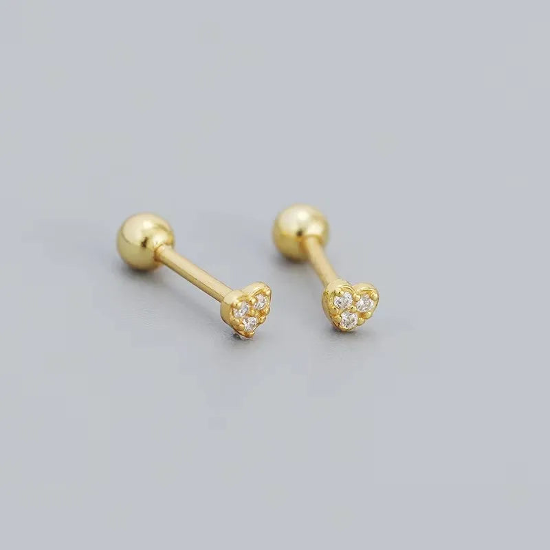New Fashion Heart Stud Earrings for Women