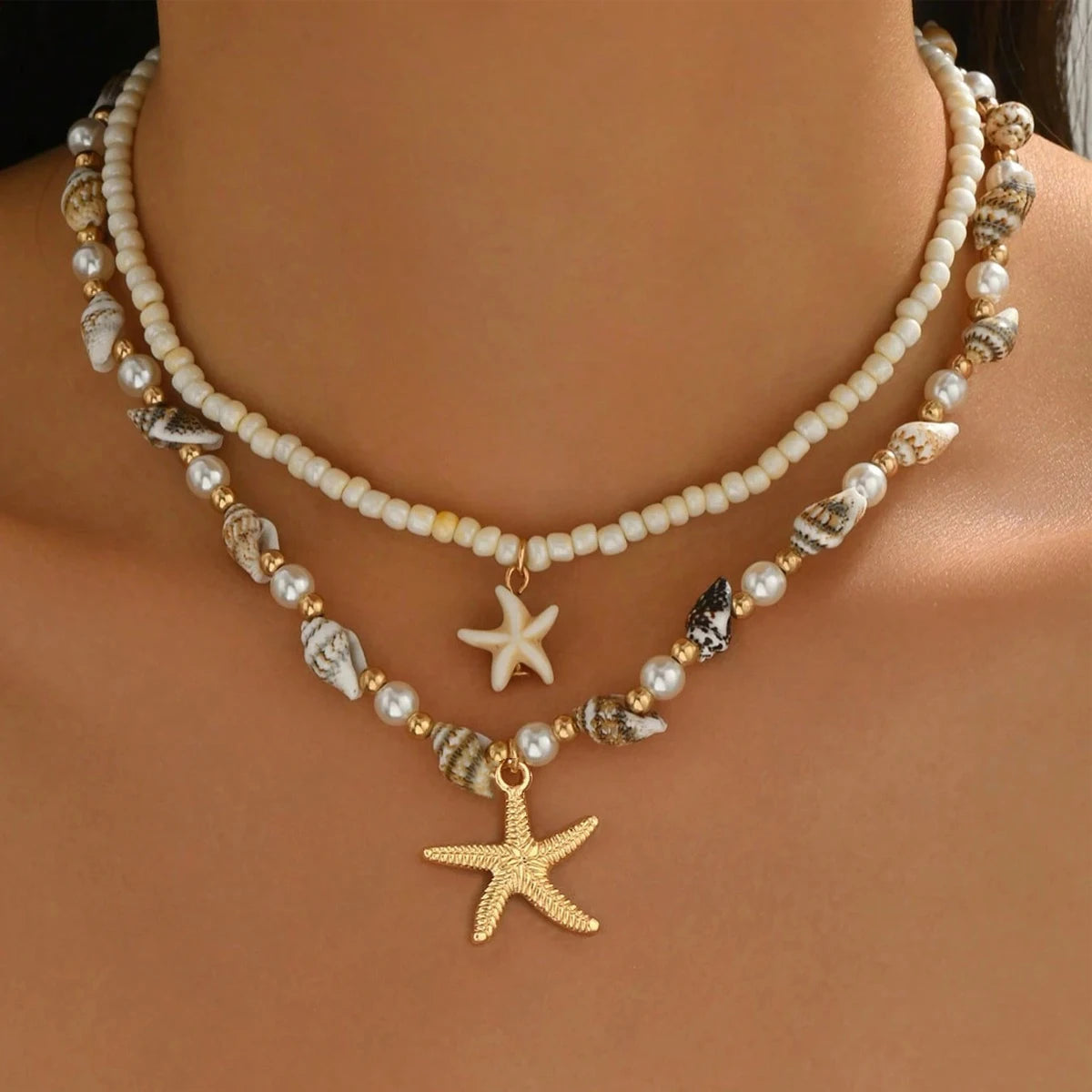Double Layer Starfish Choker