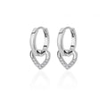earring Pure Love Zircon Huggies