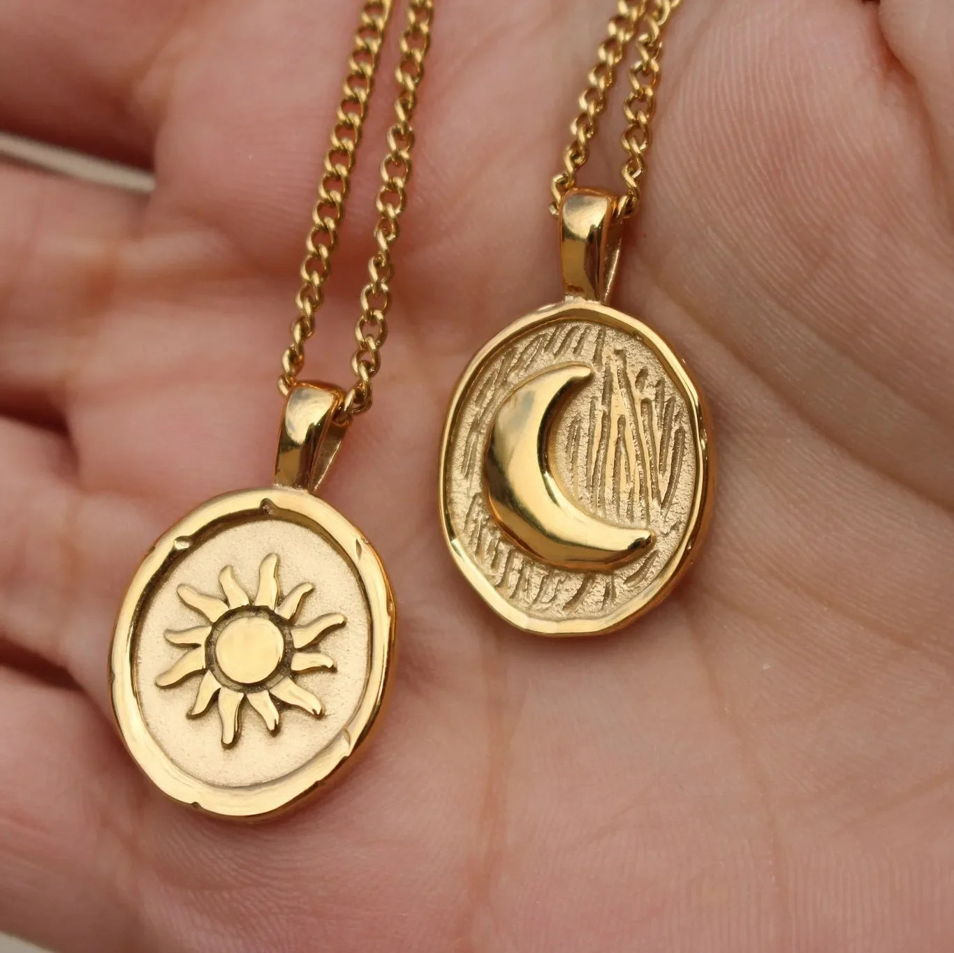 Celestial Sun & Moon Necklace