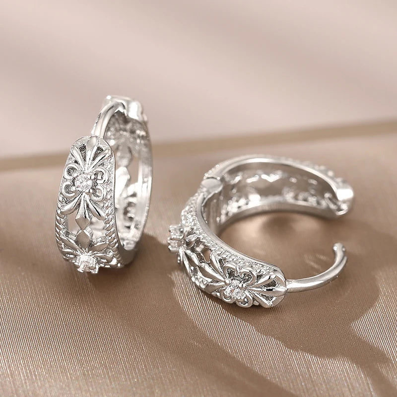 Filigree Royal Hoops
