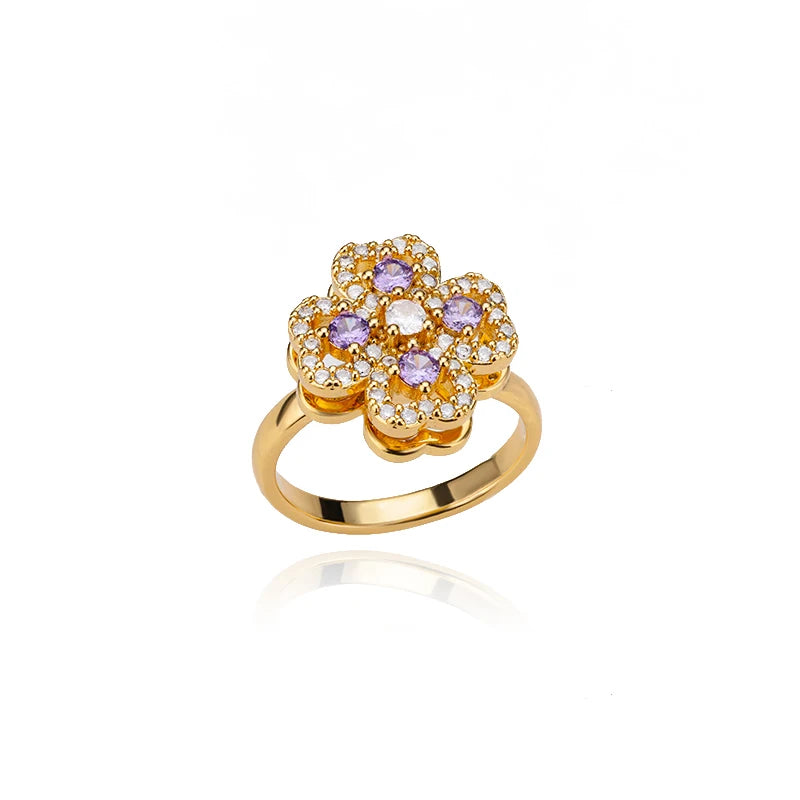 Clover Spin Stress-Relief Ring