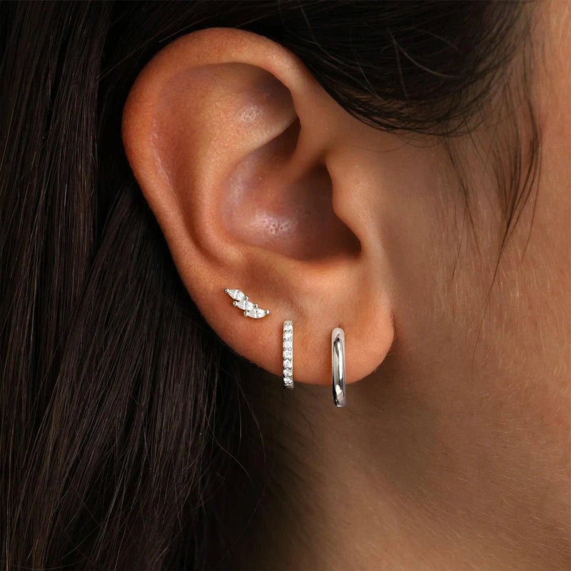 Trio Star" Earring Set - 3 Pieces