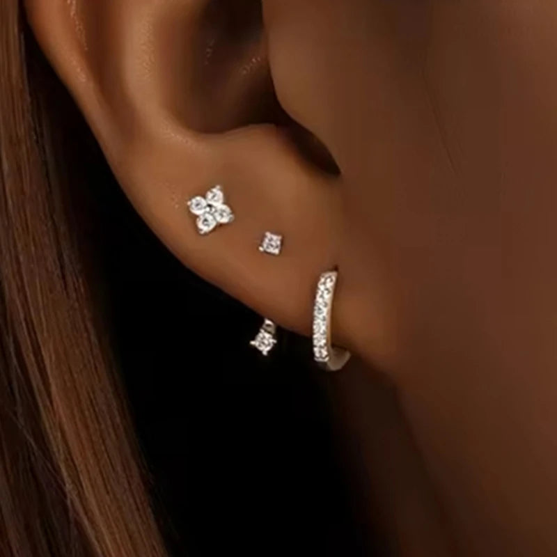 Trio Star" Earring Set - 3 Pieces