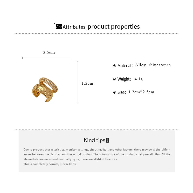 Exquisite Premium Metal Double Layered Ear Bone