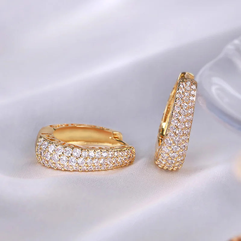 Royal Pave Hoop Earrings