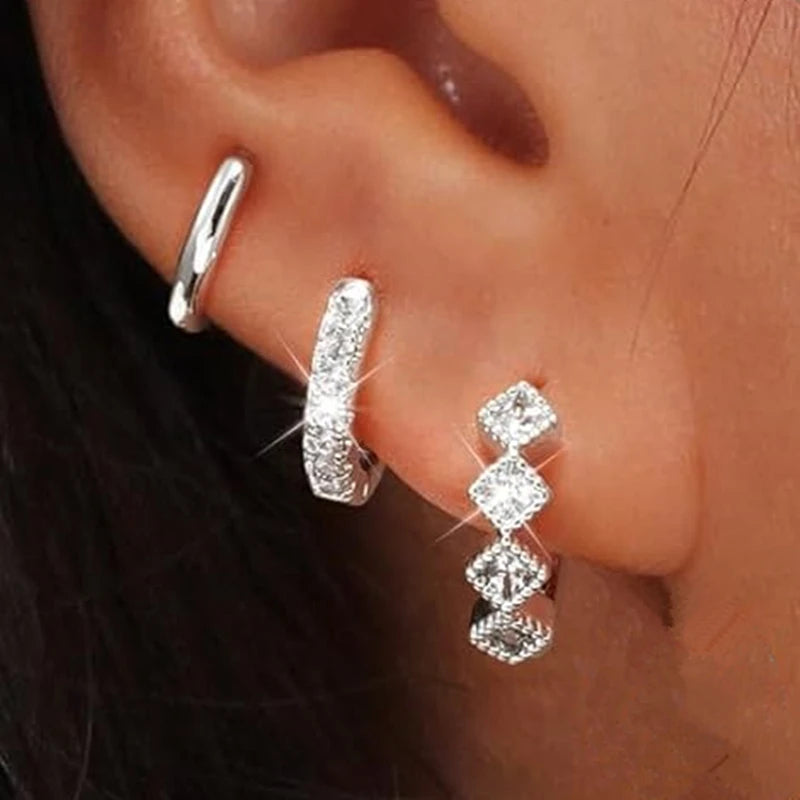 Trio Star" Earring Set - 3 Pieces