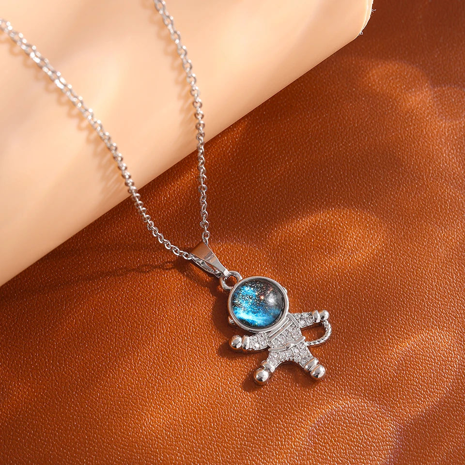Saturn Moon Celestial Necklace