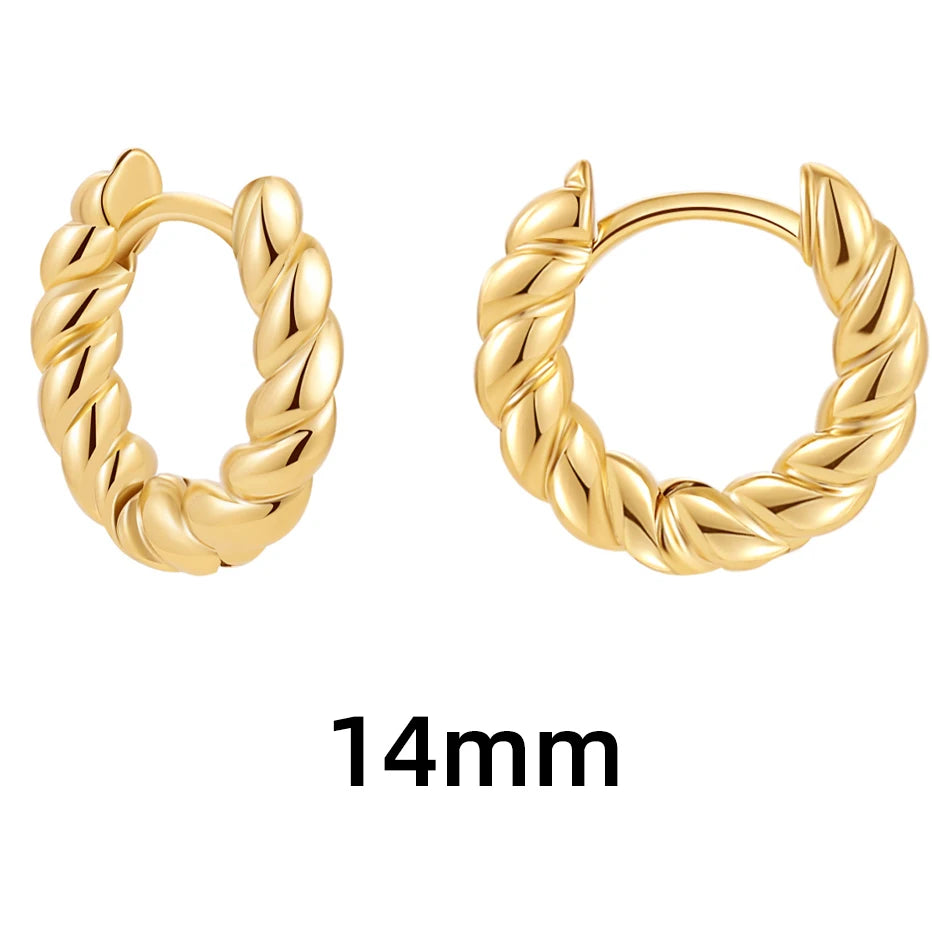 Femme Crown Hoops