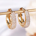 Royal Pave Hoop Earrings