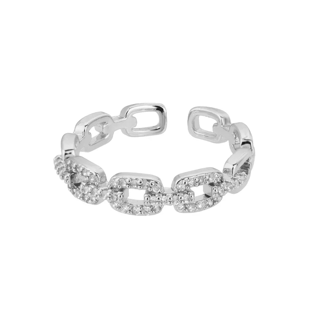 Stainless Steel Rings for Women Aesthetic Heart Gold Color Wedding