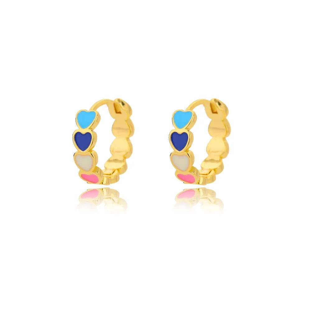 earring Pure Love Zircon Huggies