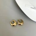 earring Aura Polished Hoops