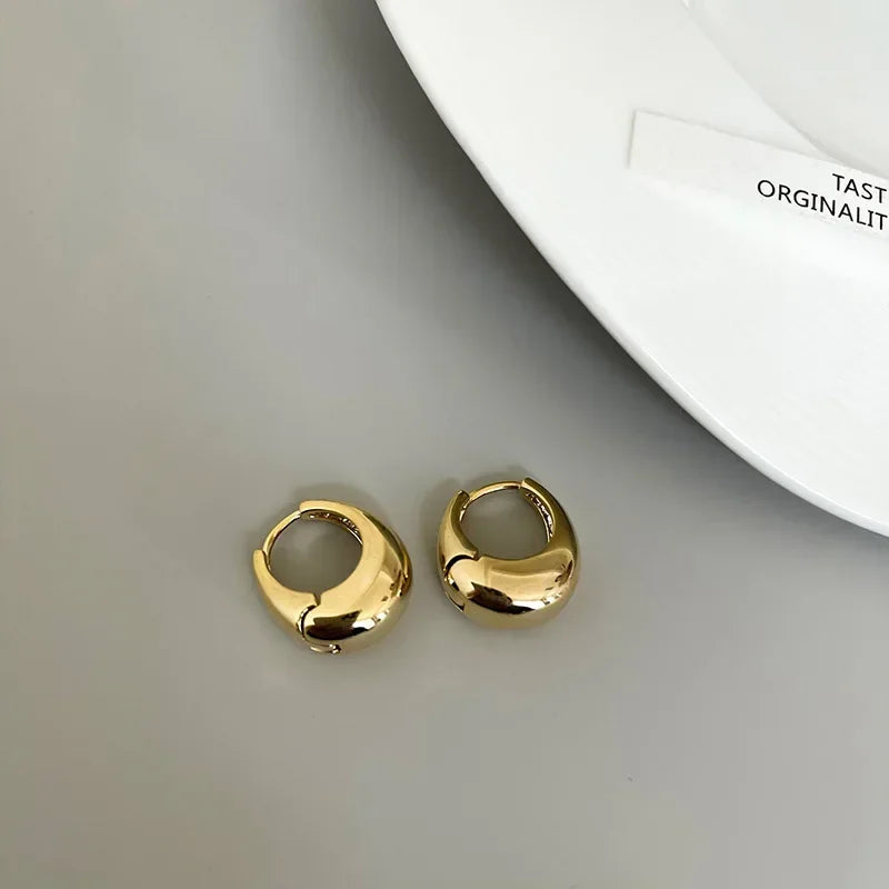 earring Aura Polished Hoops