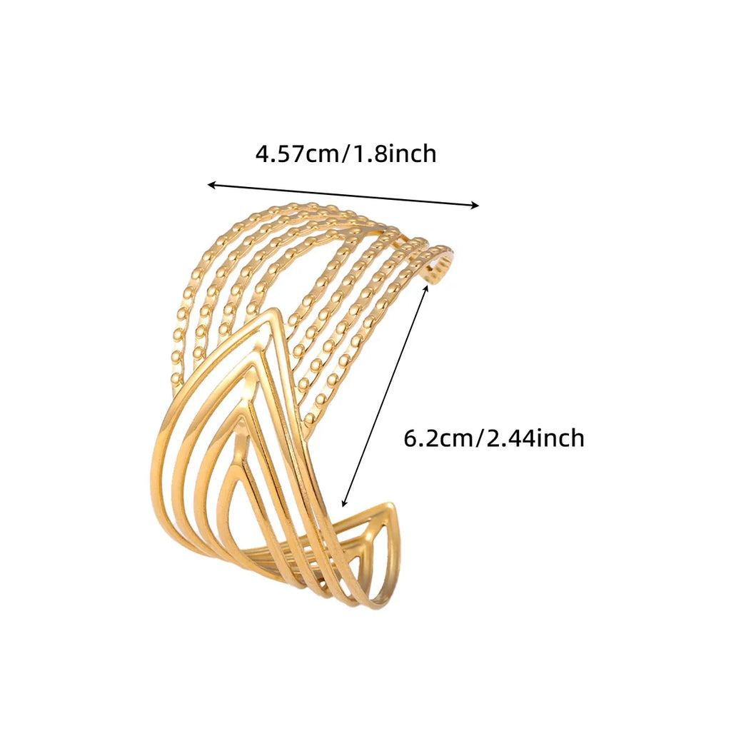 Geometric Statement Bangle