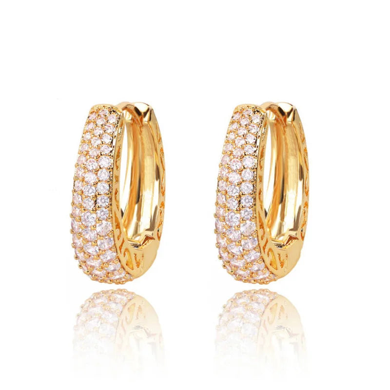 Royal Pave Hoop Earrings