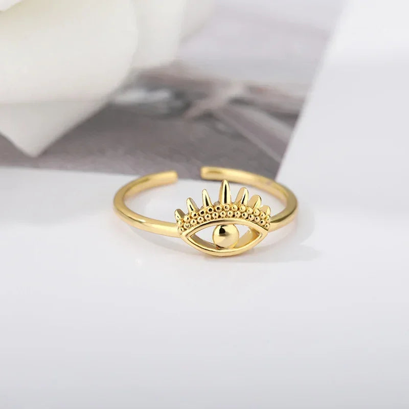 Stainless Steel Rings for Women Aesthetic Heart Gold Color Wedding