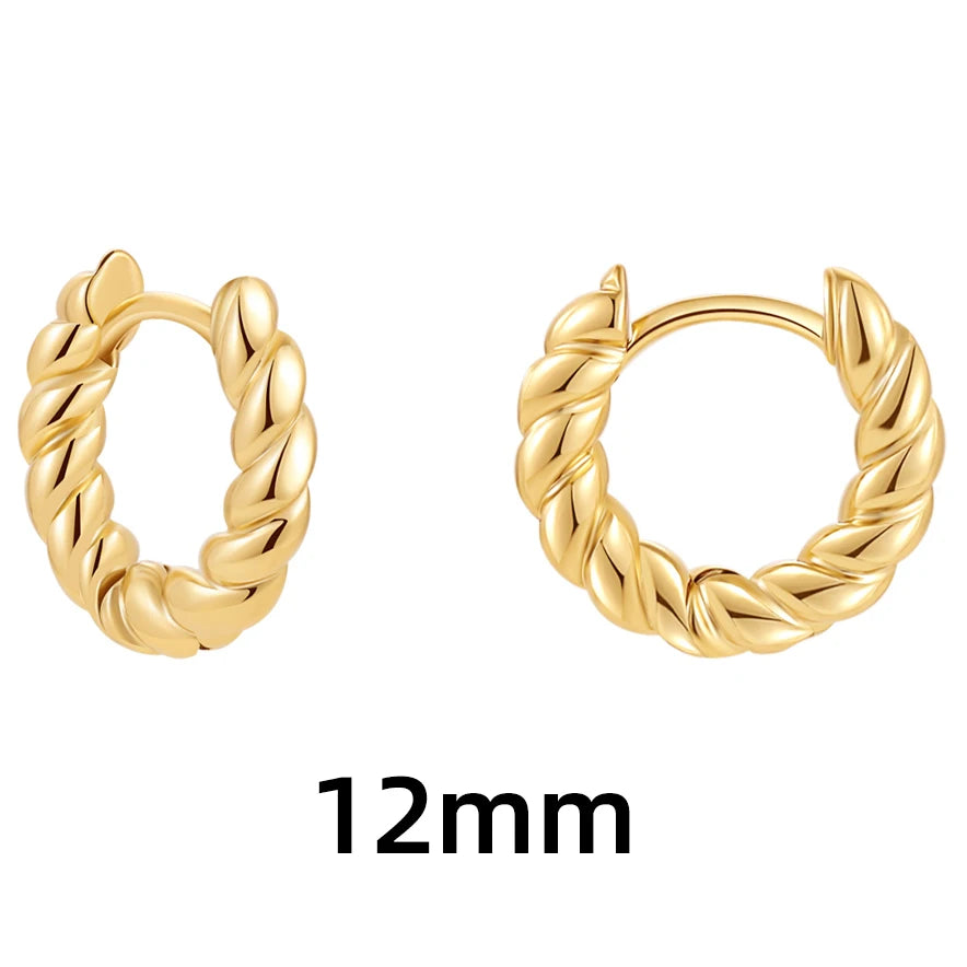Femme Crown Hoops