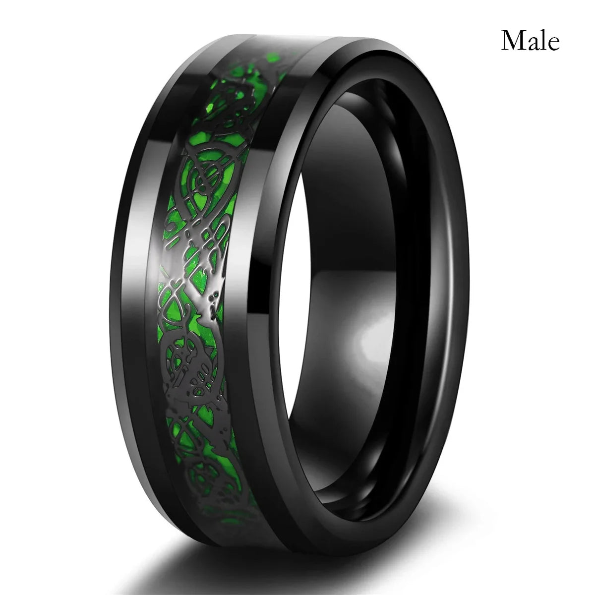 Romantic Women Heart Blue Rings