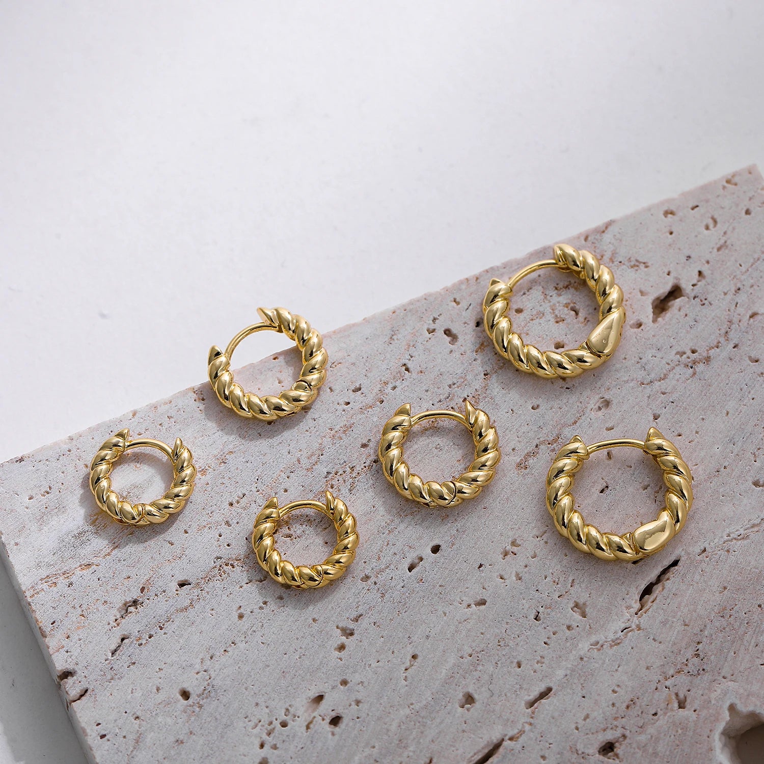 Femme Crown Hoops