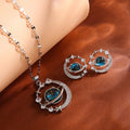 Saturn Moon Celestial Necklace