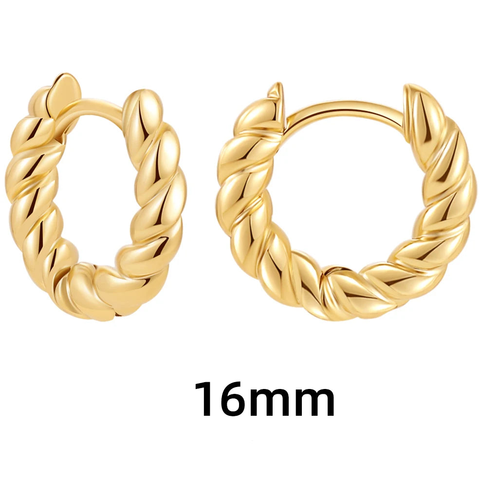 Femme Crown Hoops