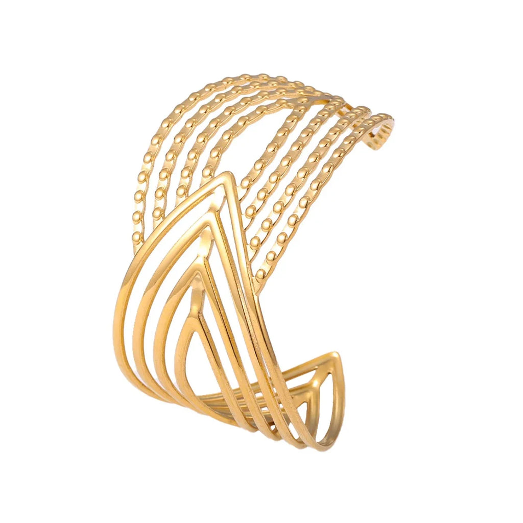 Geometric Statement Bangle