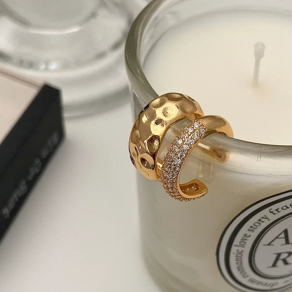 Exquisite Premium Metal Double Layered Ear Bone