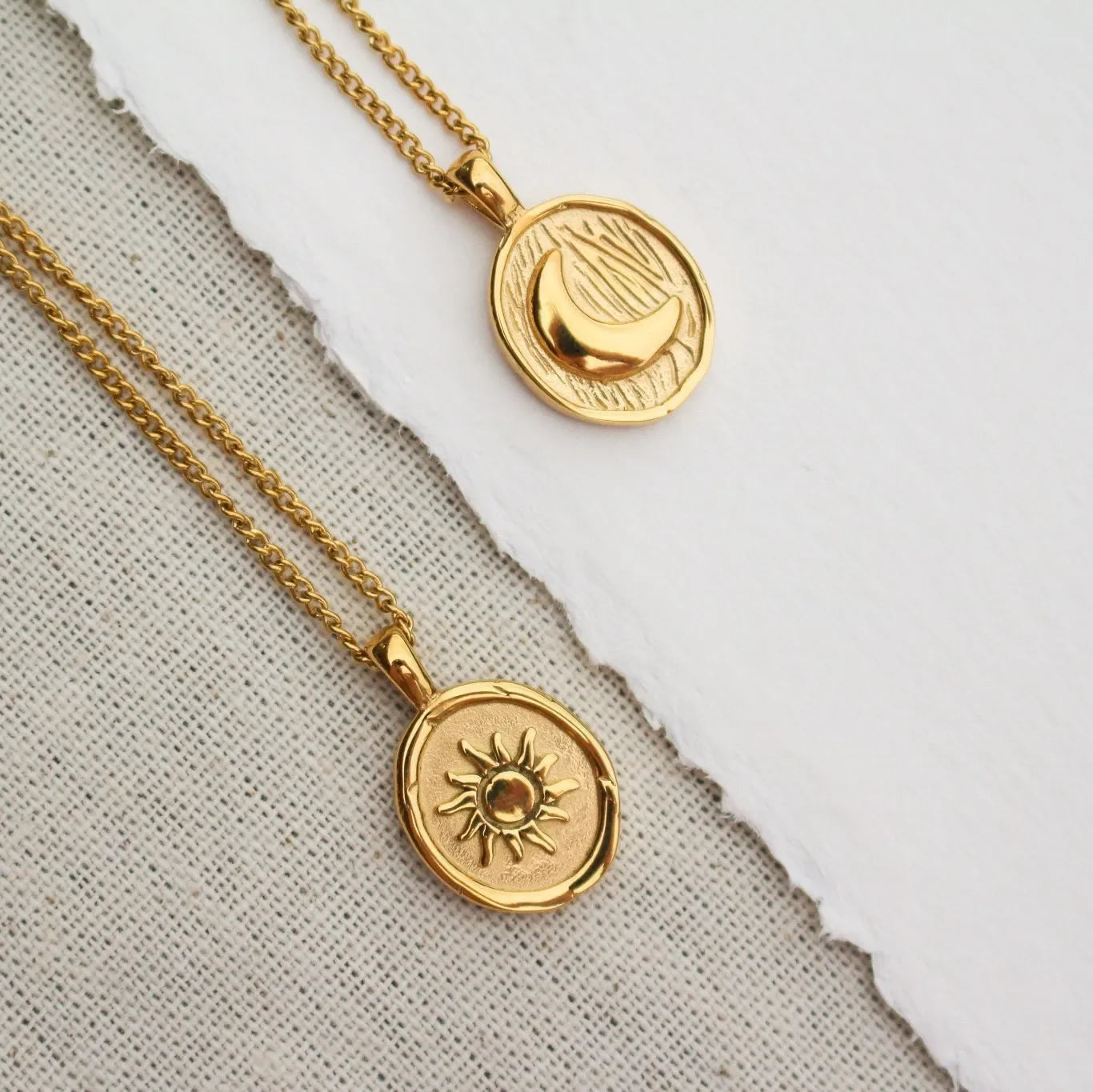 Celestial Sun & Moon Necklace