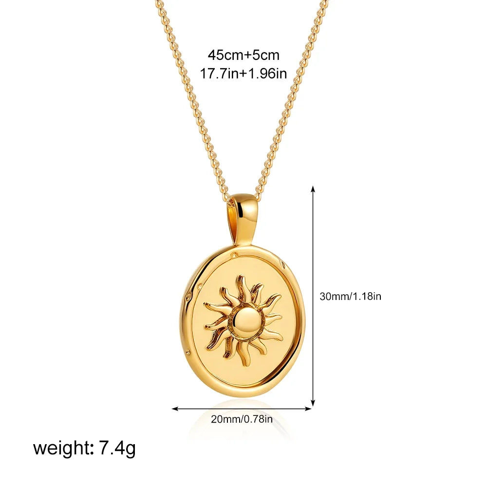 Celestial Sun & Moon Necklace