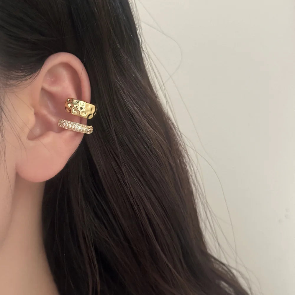 Exquisite Premium Metal Double Layered Ear Bone